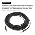 thumbnail image 4 of 3.5mm Aux Cable Male to Male Auxiliary Audio Cable HiFi Headphone Cord 33ft Nylon Braided for Phone Headphone Black, 4 of 4