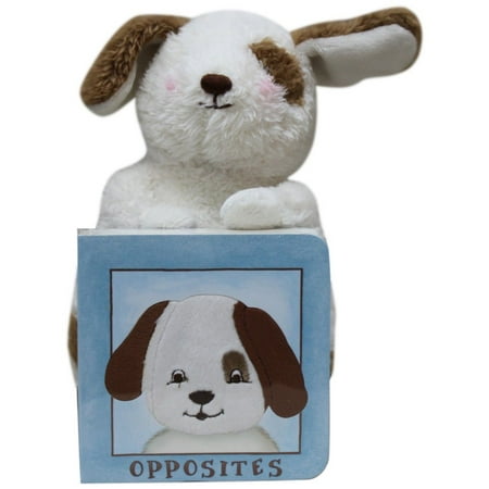 Wee Skipit Plush & Opposites Book, Wee Skipit plush bunny with toddler sized board book By Bunnies by the Bay