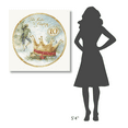 thumbnail image 4 of Global Gallery's '12 Days of Christmas X Round' By Lisa Audit Stretched Canvas Wall Art, 4 of 4