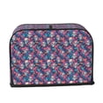 thumbnail image 2 of Sikiie flower Skull leaf colorful Toaster Covers 2 Slice Dustproof Toaster Cover Bread Machine Cover, Dustproof Cover - 11.4" x 7.5" x 7.9", 2 of 7