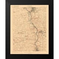 thumbnail image 2 of USGS 15x18 Black Modern Framed Museum Art Print Titled - New Castle Pennsylvania Quad - USGS 1904, 2 of 5