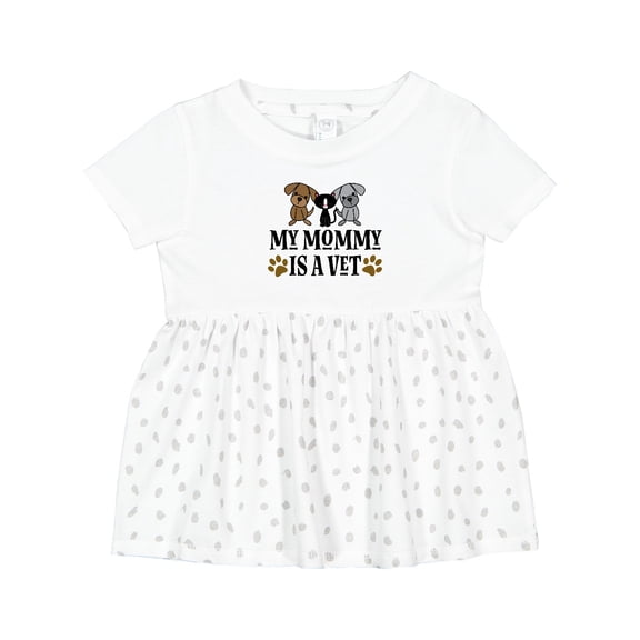 Inktastic Veterinarian Mommy is a Vet Girls Baby Dress