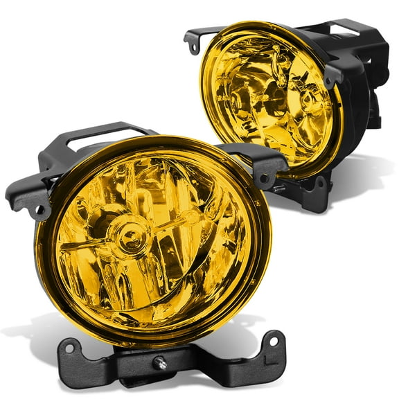 DNA Motoring FL-ZTL-216-AM For 2003 to 2006 Accent Sedan/Hatchback Pair Bumper Driving Fog Light Lamp Amber Lens 04 05