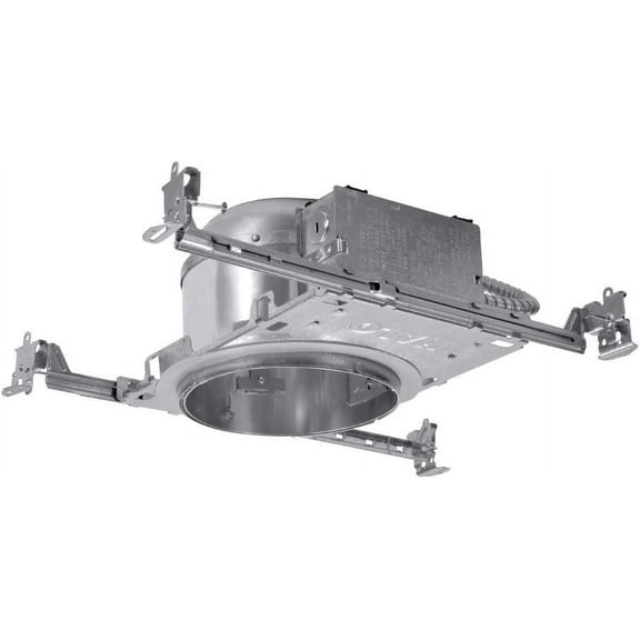 H27 6 in. Aluminum Recessed Lighting Housing for New Construction Shallow Ceiling, Insulation Contact, Air-Tite