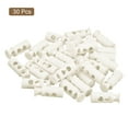 thumbnail image 3 of Unique Bargains 30Pack 4mm Cord Lock Plastic Double Hole Spring Toggle Stoppers, White, 3 of 5