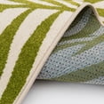 thumbnail image 4 of Loomaknoti Terrace Tropic 084 Tropical Oasis 3' x 5' Floral Indoor/Outdoor Accent Rug , Cream/Green, 4 of 7
