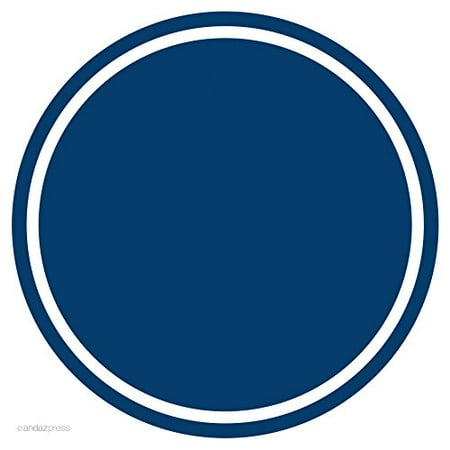 Navy Blue Solid Color Circle Gift Labels, 40-Pack - Walmart.com