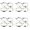 Black 4PCS, variant on Black Love Heart Openwork Lotus Ball Leaves Bracelet Four Sets