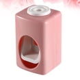 thumbnail image 5 of FRCOLOR toothpaste squeezer Automatic Toothpaste Dispenser Squeezer Made from Wheat Stalk Material Pink Wall Mount for Storage Use Small Size 2PCS,3.74"X2.28"X2.17", 5 of 5