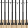 thumbnail image 1 of Postes de luz para exteriores AHRLHR, paquete de 8 unidades, 3 m, de metal con soportes, 1 of 6