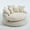 Beige, variant on Mikibama 54" Polyester Oversized Round Wide Longue Sofa With Footrest Standalone