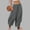 A253 Gray, variant on Xdegoge Baggy Harem Pants for Women Elastic Waist Lantern Trousers Casual Flowy Wide Leg Lounge Bottoms Summer Beachwear