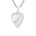 thumbnail image 3 of Passionate Cut-out Heart Abalone Shell Inlay Sterling Silver Pendant Necklace, 3 of 6