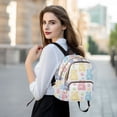thumbnail image 6 of FORMRS Mini Backpack Purse for Women Travel Daypack Casual Shoulder Bag, Colorful Gummy Bears Pattern, 6 of 7