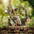 thumbnail image 4 of Eqslft Fairy Garden Stake Decor, 2D Flat Acrylic Fairy Garden Decor Panel, Elf Yard Sign for Outdoor Indoor Yard Lawn Pots, Fairy Yard Accessories, 4 of 6