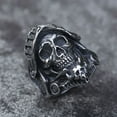 thumbnail image 4 of ZMY Home Knight Helmet Skull Ring | Stainless Steel Gothic Jewelry (11), 4 of 7
