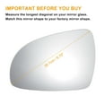 thumbnail image 3 of Unique Bargains Left Driver Side Rearview Mirror Glass Replacement Heated White Glass Fit for KIA Sportage 2016-2023, 3 of 6