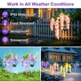 thumbnail image 4 of Qoosea Solar Flowers Lights Outdoor Decorations, Garden Light Waterproof for Outside Yard Decor Led Plant Lamp Patio Lawn Grave Backyard Pathway Decorative 2 pack Pink Yellow, 4 of 8