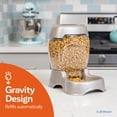 thumbnail image 4 of Petmate Pet Cafe Gravity Automatic Feeder Dry Dog Food Dispenser for Cats and Dogs, Small, 3 lb, Tan, 4 of 10