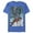 Royal Blue Heather, variant on Men's Superman Robotic Fall  Graphic Tee Navy Blue Heather 3X Large