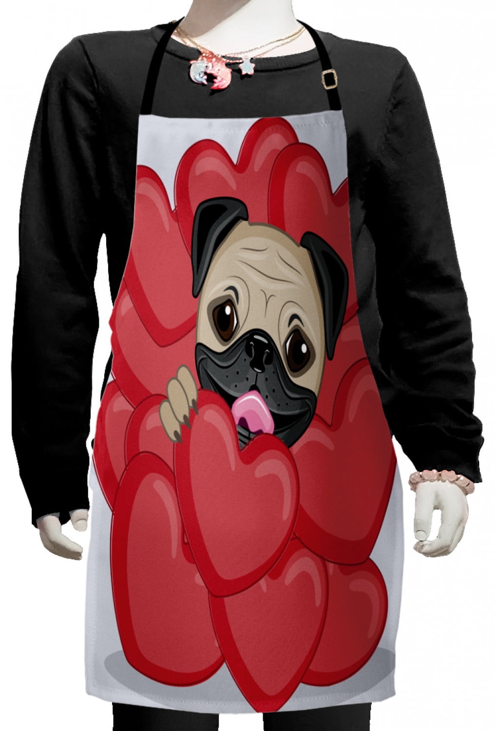 Child/'s Valentine Dogs apronpuppiesheartskids apron