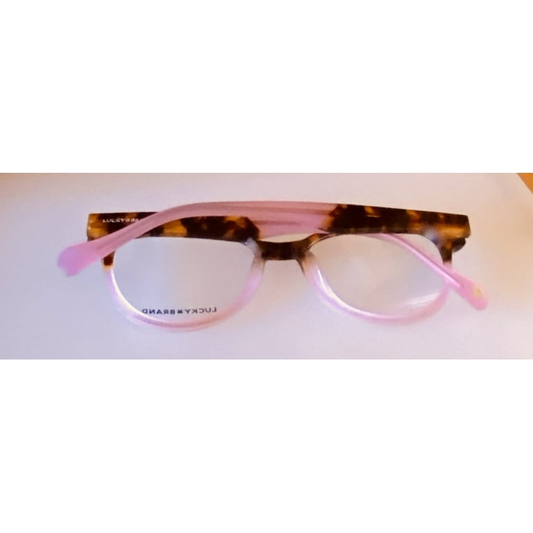 Lucky Brand Doheny Designer Reading Glasses Gold Matte Pink Blush Cat Eye  57mm - Speert International