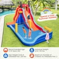 thumbnail image 4 of Gymax Inflatable Water Slide Park Pirate Theme Bouncer Playhouse Castle without Blower, 4 of 10