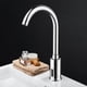 thumbnail image 2 of Grifo Con Infrarrojo Sensor de Lavabo, Automático Grifo sin Contacto para Ovalin de Baño, Llave Griferia de Cocina Manos Libres para Agua Fría, Cromado, 2 of 7