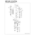 thumbnail image 6 of Kingston Brass KB1491TAL Tudor Two-Handle 2-Hole Deck Mount Bar Faucet in Polished Chrome, 6 of 8