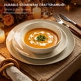 thumbnail image 5 of ALOFMO Stoneware Dinnerware Sets, Plates and Bowls Sets, Dish Set for 4, 12 Piece Dinner Set, Plate Sets for Kitchen, 5 of 12