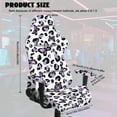 thumbnail image 7 of Xoenoiee Purple Butterfly Leopard Pattern Stretch Gaming Chair Cover with Armrest Cover, Soft Computer Chair Cover Dust Protection Rotating Desk Chair Protector Cover for Office Computer Racing Seat, 7 of 7