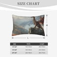thumbnail image 4 of Daiia Autumn Dragon Mountain View Bedding Waterproof Pillow Protector Zippered Queen – Bed Bug Proof Pillow Encasement-14"x20", 4 of 6