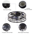 thumbnail image 6 of GCGAFUL 18.1" Caged Ceiling Fan with Light and Remote, Farmhouse Flush Mount Ceiling Fan Light with 6 Speeds, Reversible, for Living Room Bedroom, 6 of 8