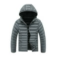 thumbnail image 6 of Men's Thermal Hooded Jacket with Detachable Cap and Zipper Pockets for Winter Protection, 6 of 8