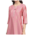 thumbnail image 3 of Biba Rangriti Indian Ethnic Kurti (Festive Essentials 22335), Pink, Size 34, 3 of 5
