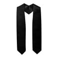thumbnail image 1 of 72 Inch Graduation Sashes and Stoles Graduation Decor, Student Graduation Black Grad Stole Graduation Shawl, for Graduation Anniversary Party Decorations (Black), 1 of 2