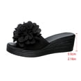thumbnail image 4 of Taylonsss Women's Summer Fashion Casual Thick-Soled Wedge Sandals with Double Strap and Cushioned Footbed for Outdoor Indoor Comfortable Slip-On Wear, 4 of 9