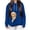 A01-Blue, variant on QATAINLAV Womens Hoodies with Pet Pouch Big Kangaroo Pocket Hooded Sweatshirts Long Sleeve Pullover Tops, Brown, XL