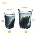 thumbnail image 3 of Bear Laundry Hamper Small Storage Basket/Toy Organizer/Dirty Clothes Bucket, 3 of 5