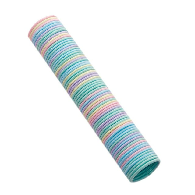 Filles 50 Pcs de Bandes Élastiques de 3 cm Accessoires de Cheveux Colorés pour Enfants