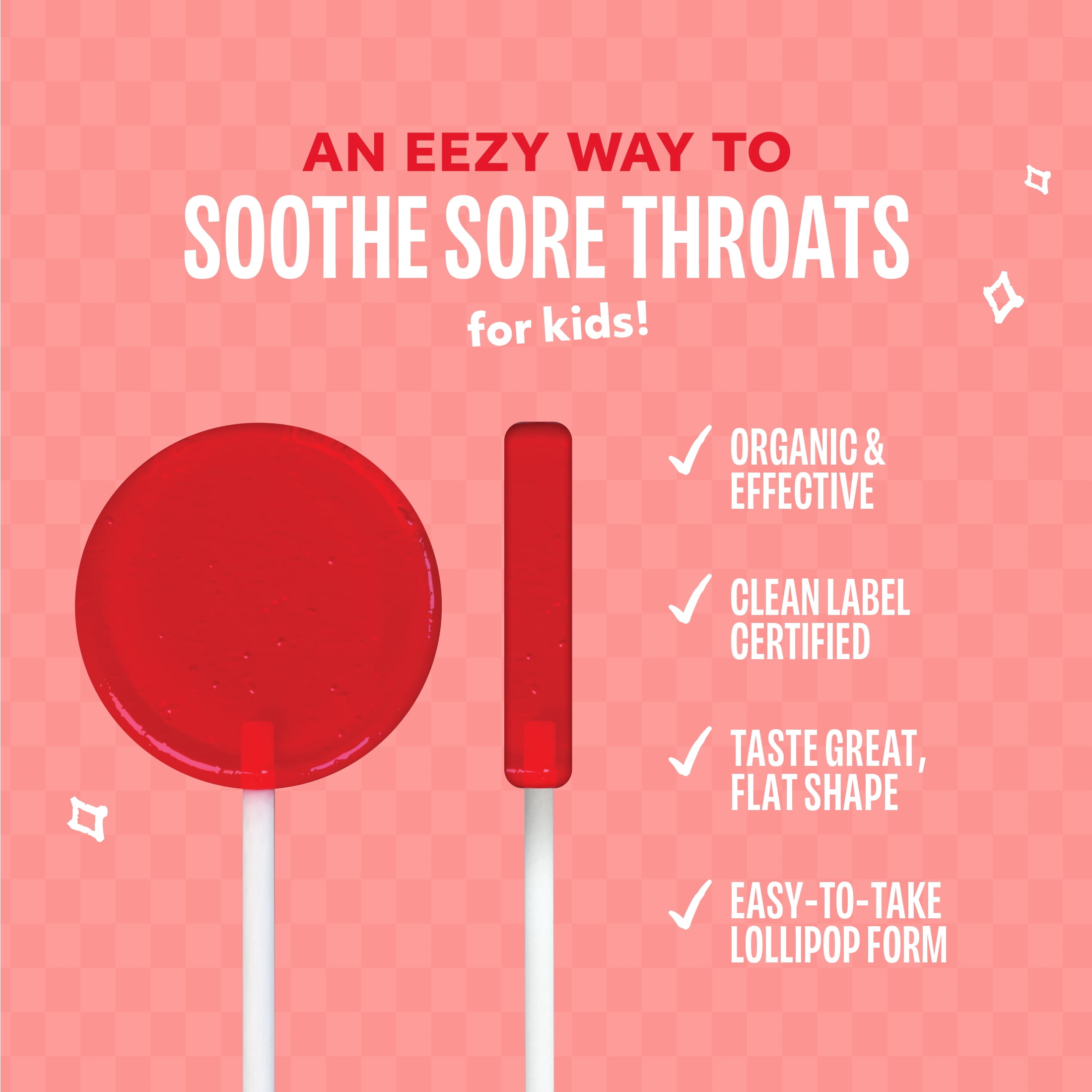 Lolleez Organic Kids Throat Soothing Variety Pack Lollipops, 10 Count