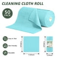thumbnail image 3 of 50 Packs Microfiber Cleaning Cloth Roll, Tear Away Microfiber Towels, 11.8" x 11.8", Reusable Washable Scratch Free Cleaning Supplies, Ultra Absorbent Dish Rags for Car Home Garage Shop, 3 of 7
