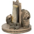 thumbnail image 6 of Bronzetone Full Armor Scripture 3 x 4 Resin Decorative Tabletop Card Holder, 6 of 8
