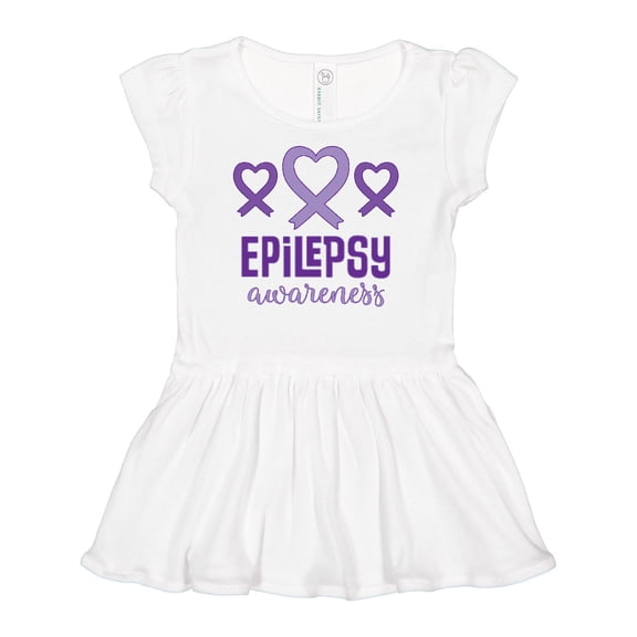 Inktastic Epilepsy Awareness Month Ribbon Girls Baby Dress