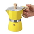 thumbnail image 3 of 3/6 Cup Coffee Brewer Pot Household Small Espresso Pot 150ml/300ml Wood Handle Espresso Maker Pot Hand Brewed Coffee Pot, 3 of 9