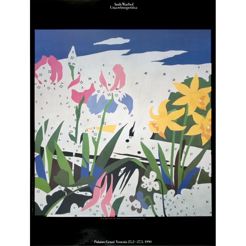 Andy Warhol-Do It Yourself (Flowers)-1990 Poster - Walmart ...