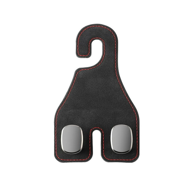 Gancho para reposacabezas de asiento de coche, gancho doble para guardar el reposacabezas del asiento del camión. negro