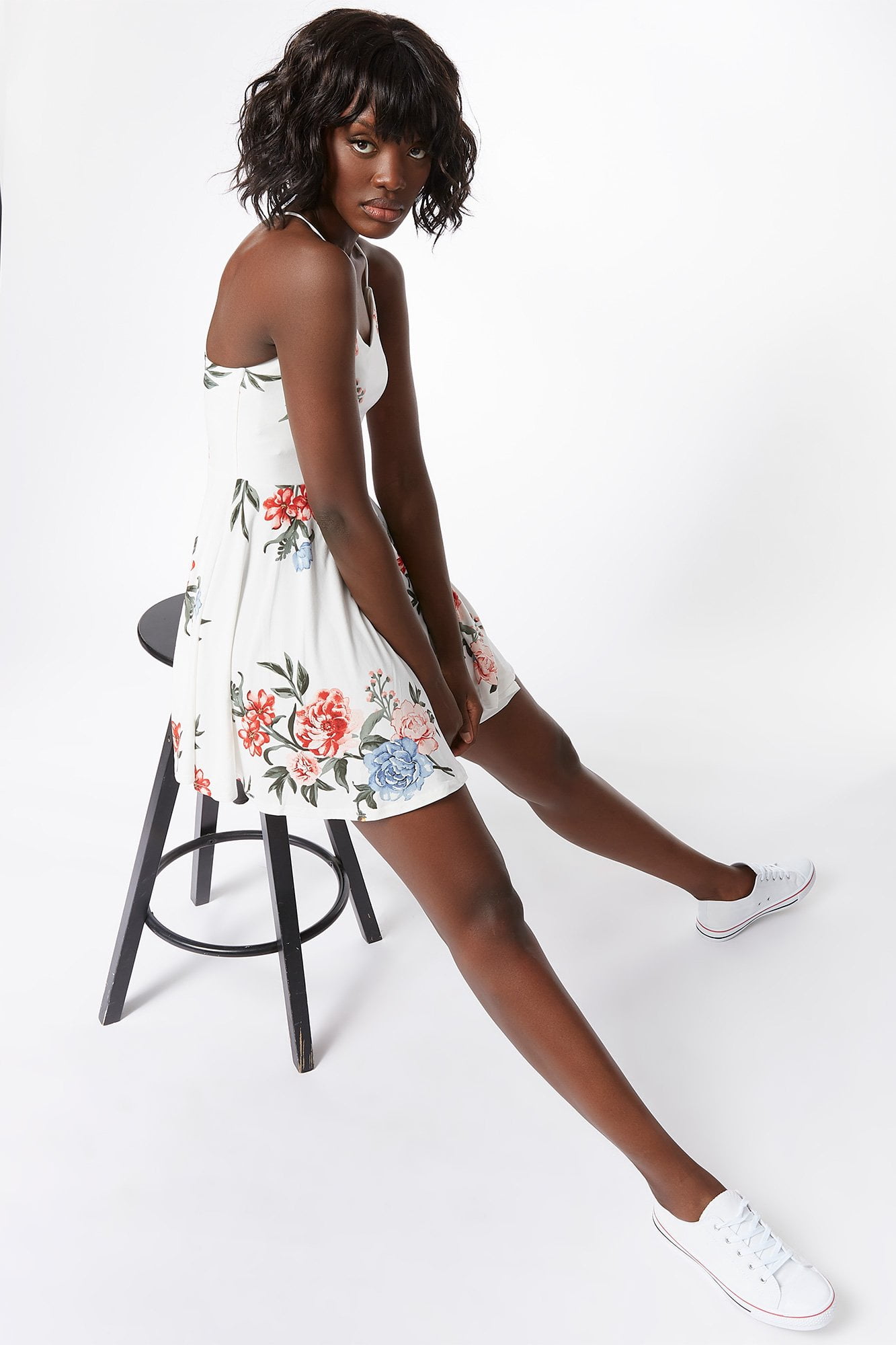 Urban Planet Women's Soft White Floral 