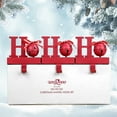 thumbnail image 6 of UNIQOOO Red HOHOHO Christmas Stocking Holder Set of 3, Max 2Lbs, Heavy Duty, Padded Grip Bottom, HoHoHo Christmas Mantel Hooks Fireplace Garlands Wreath Decoration Hanger, w/ Bells Candy Cane Ribbons, 6 of 9