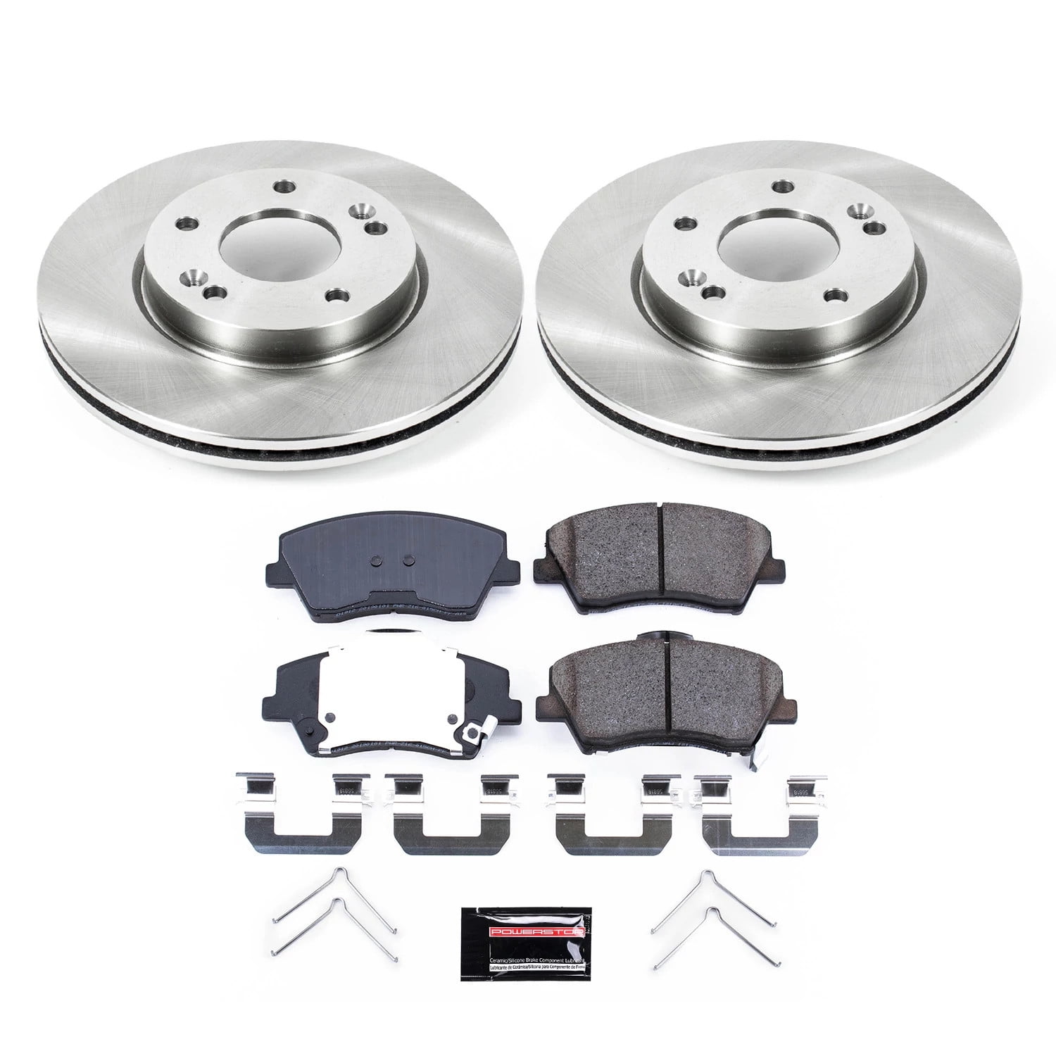 PowerStop Front Stock Replacement Brake Pad and Rotor Kit Fits: HYUNDAI Select Models KOE7370